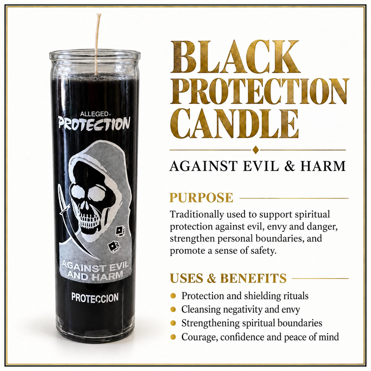 BLACK PROTECTION CANDLE