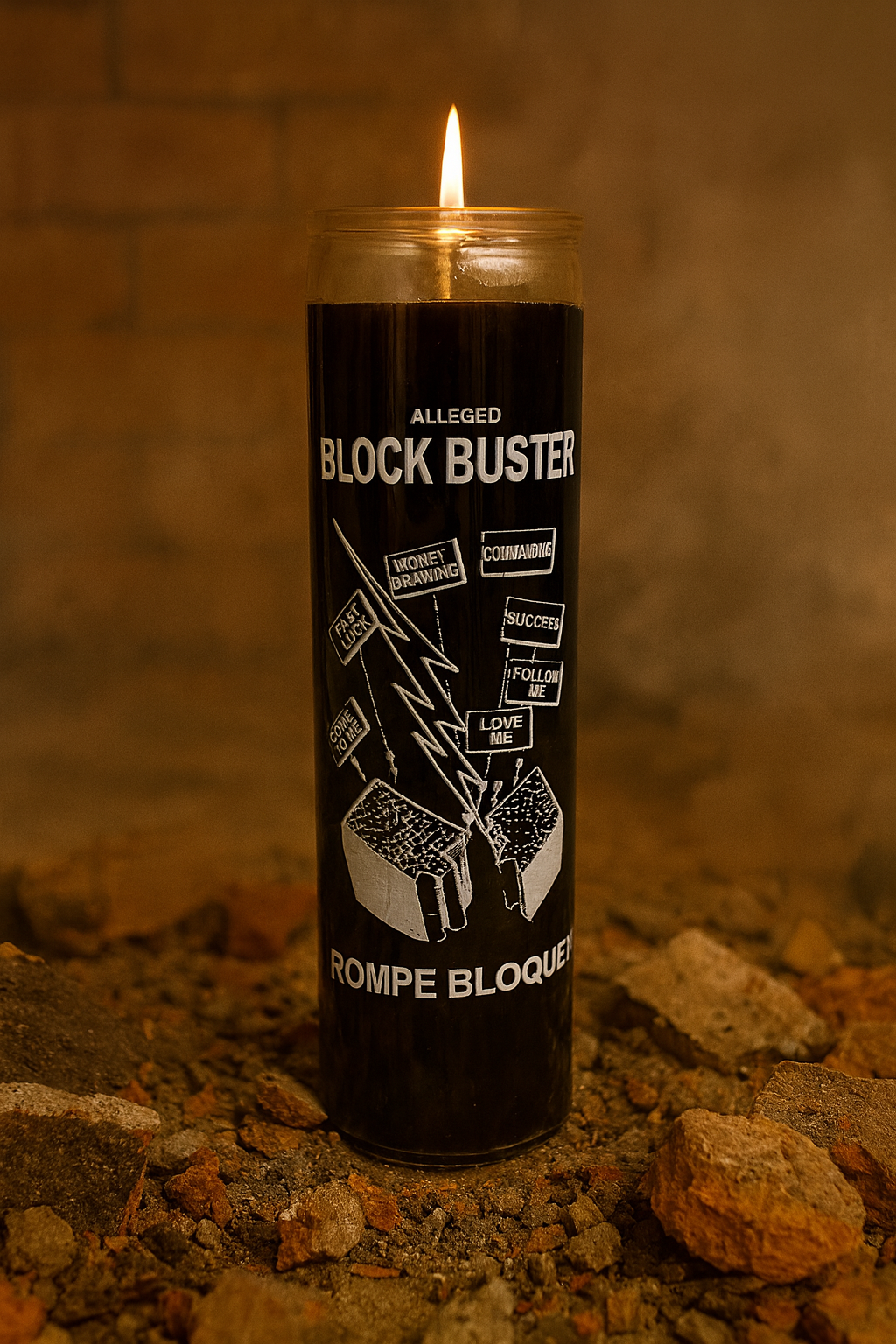 Block Buster Candle – Remove Obstacles, Break Through Barriers & Open Roads