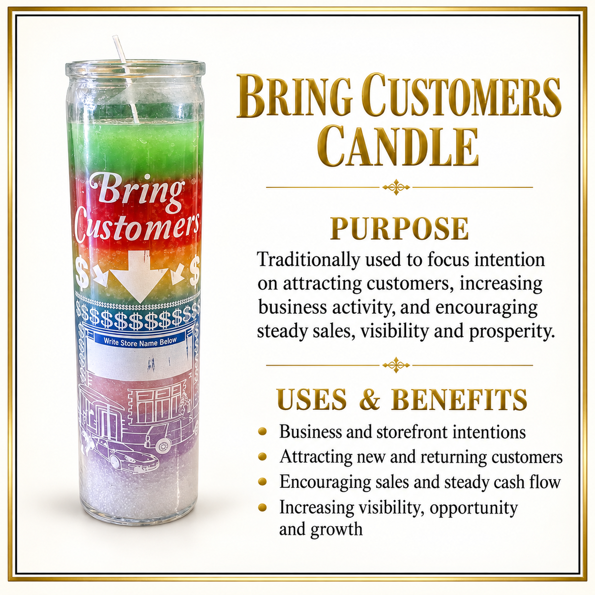 BRING CUSTOMERS CANDLE