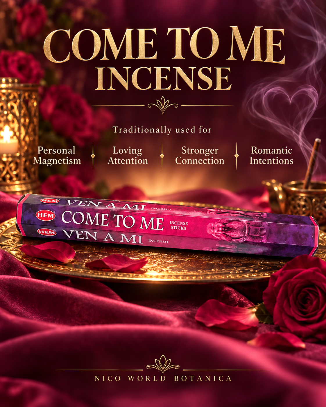 COME TO ME INCENSE STICKS