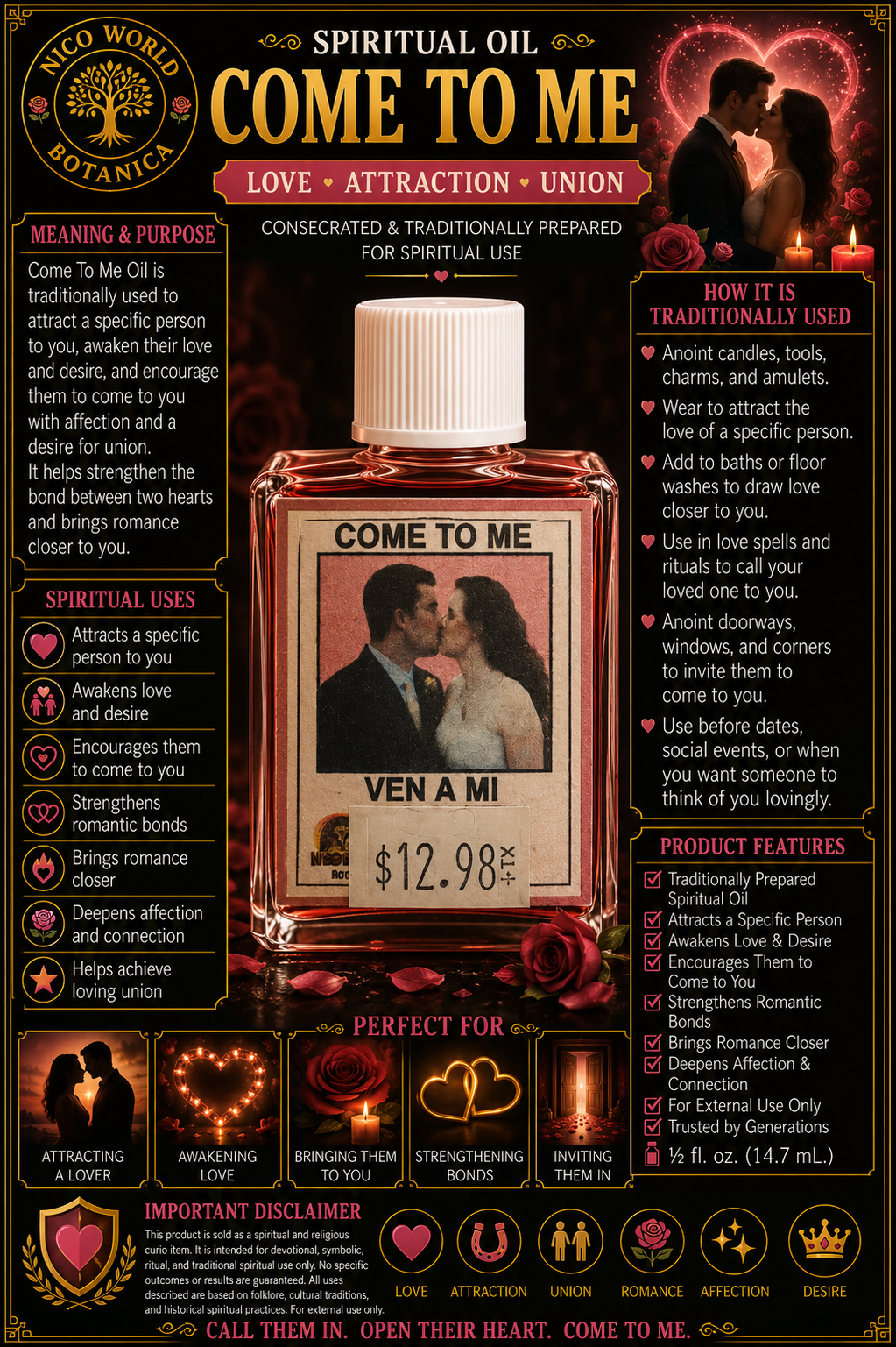 Come To Me Spiritual Oil (Ven A Mi)