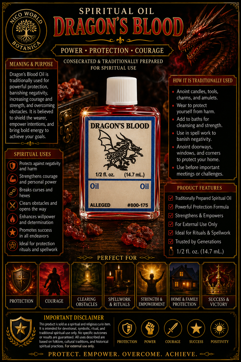 Dragon’s Blood Spiritual Oil