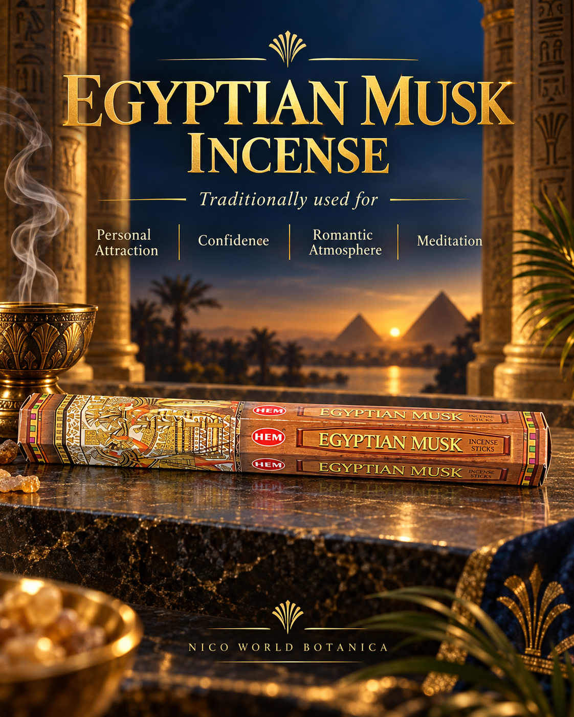EGYPTIAN MUSK INCENSE STICKS