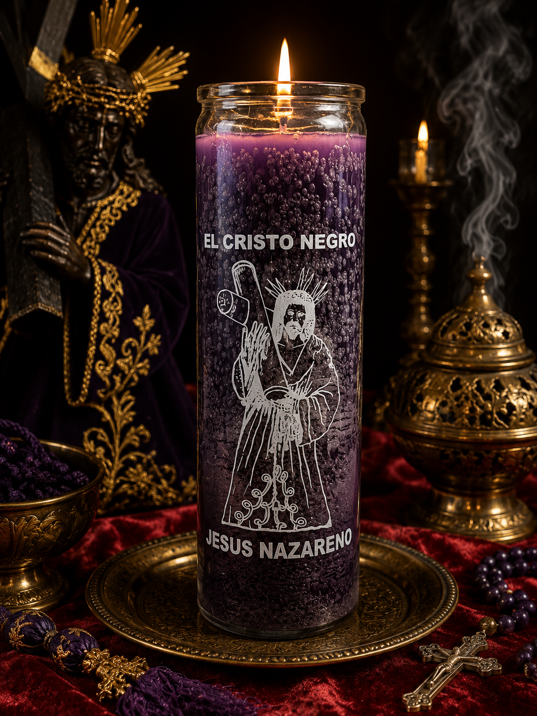 El Cristo Negro / Jesús Nazareno Candle