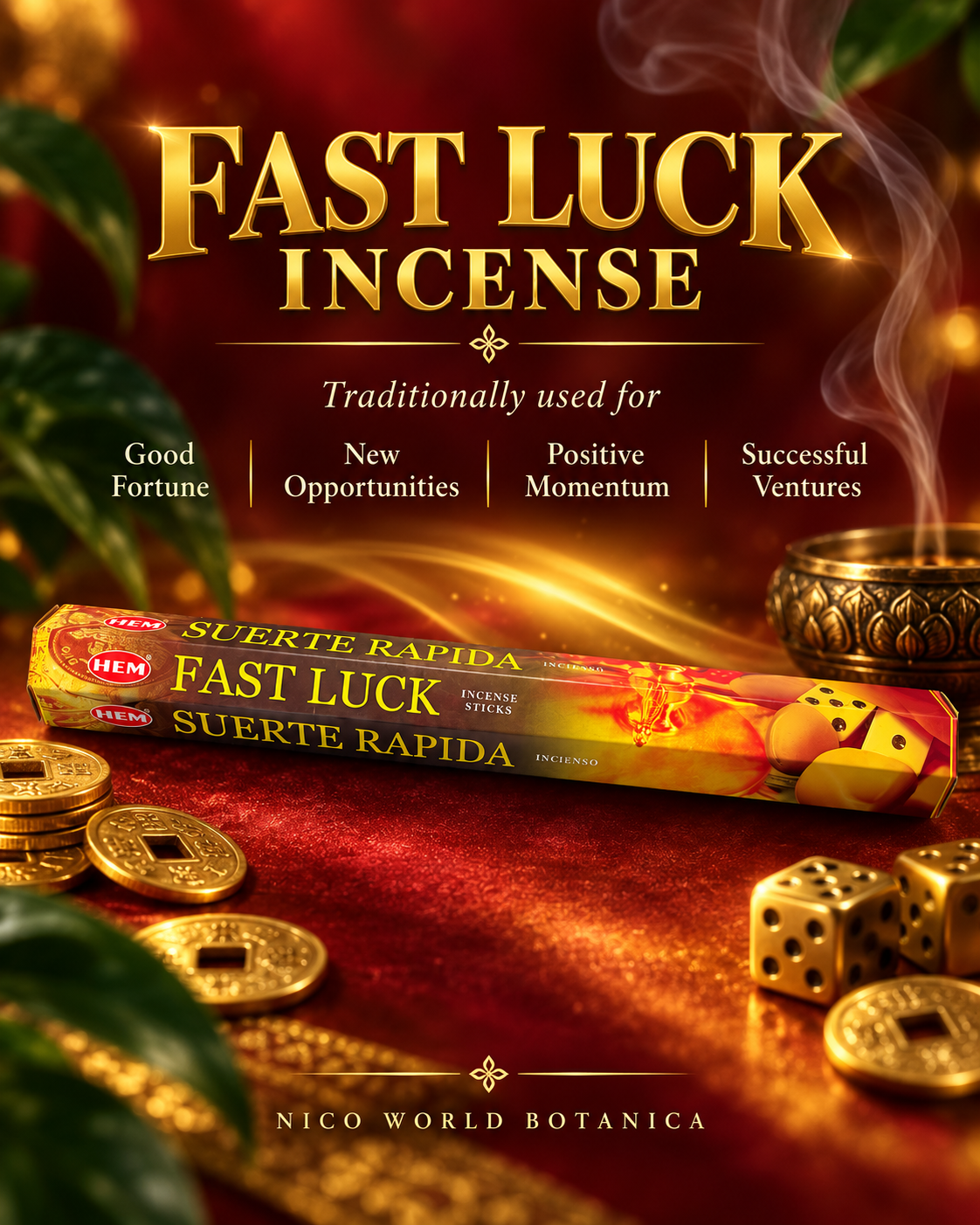 FAST LUCK INCENSE STICKS