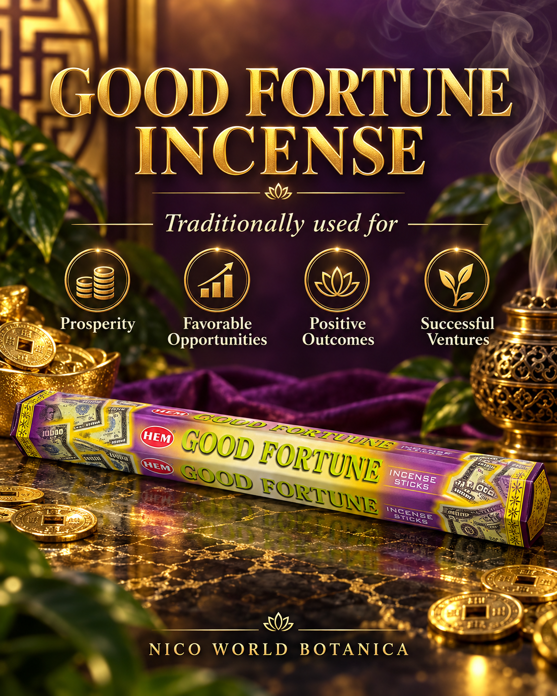 GOOD FORTUNE INCENSE STICKS