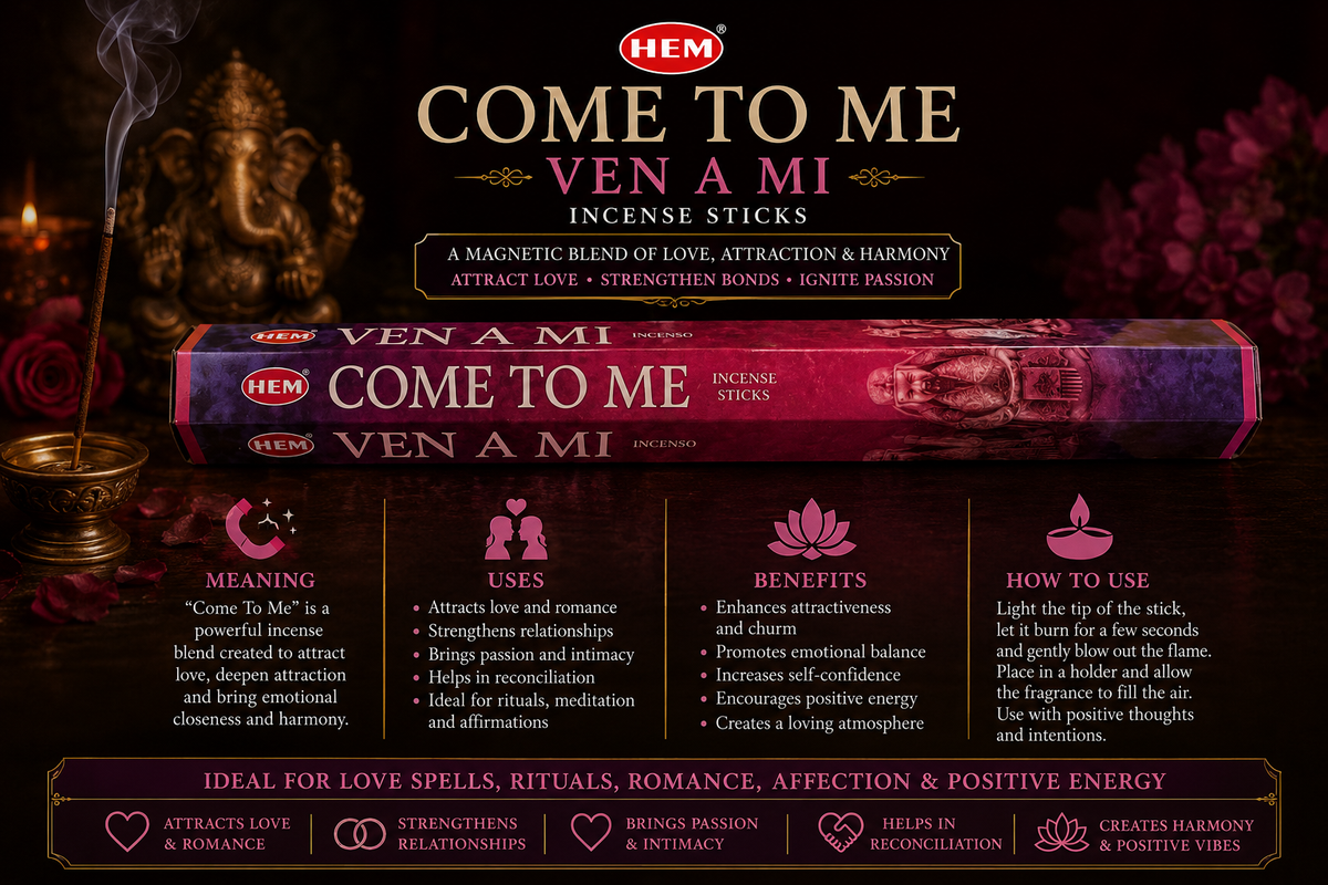 Come To Me (Ven A Mi) Incense Sticks