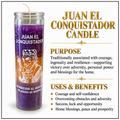 JUAN EL CONQUISTADOR CANDLE ( HIGH JOHN THE CONQUEROR )