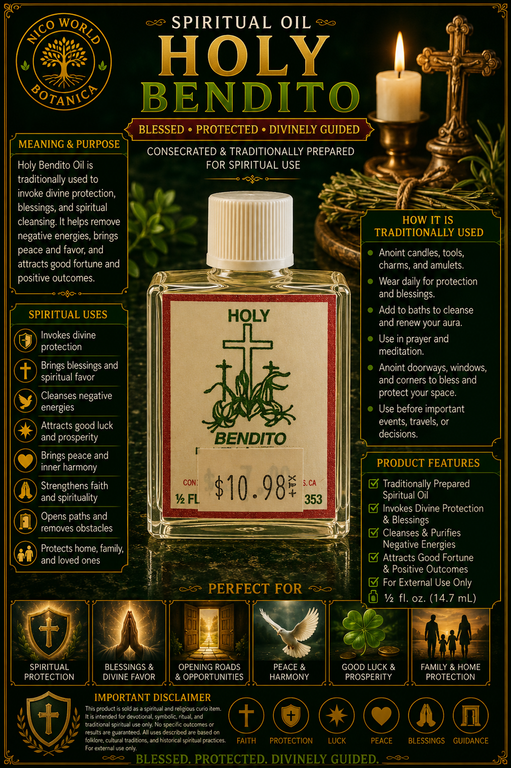 Holy Bendito Spiritual Oil