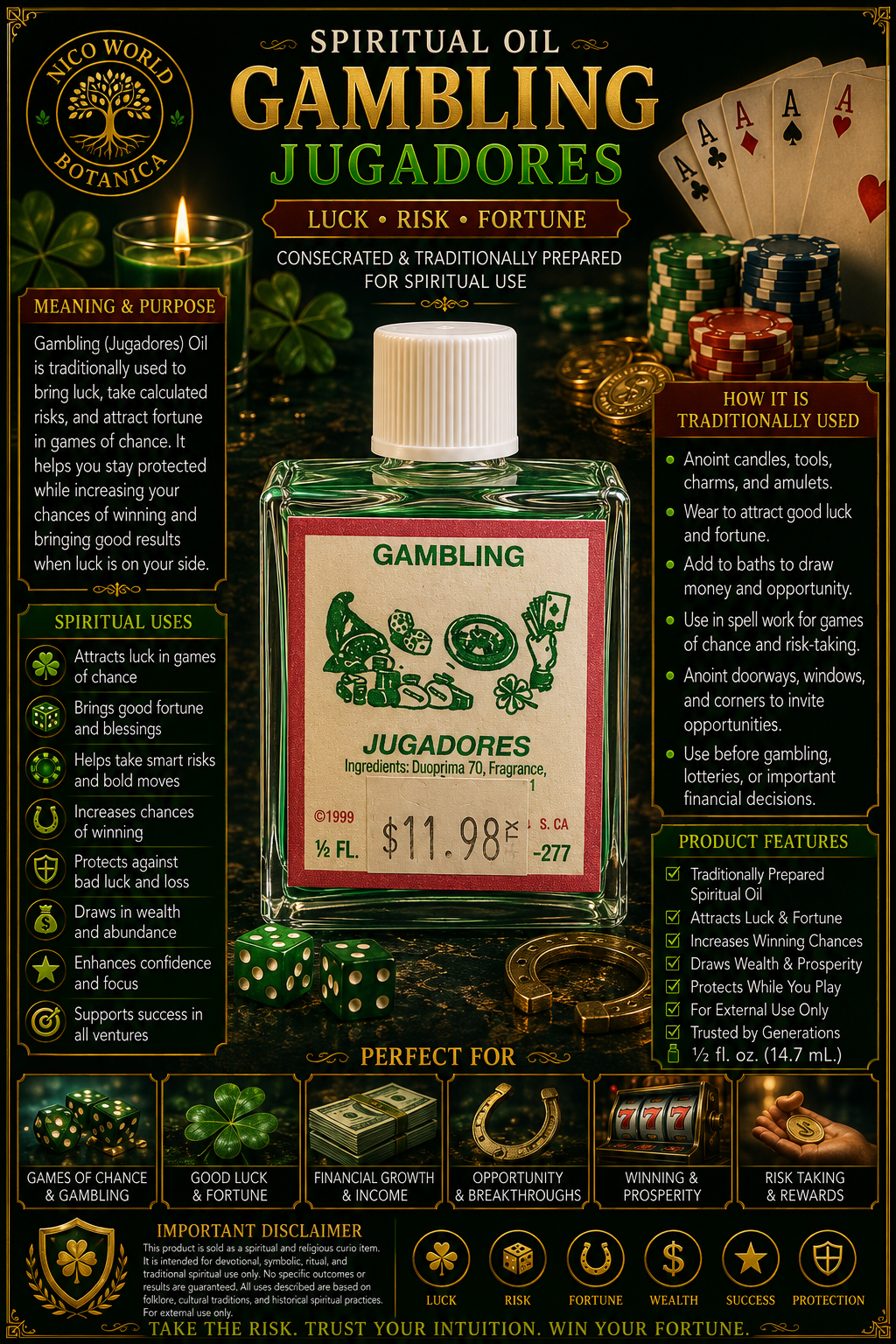 Gambling (Jugadores) Spiritual Oil