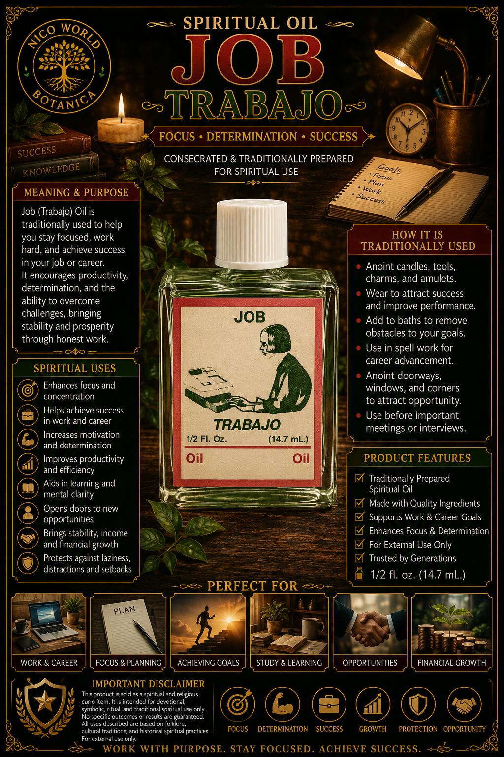 Job (Trabajo) Spiritual Oil