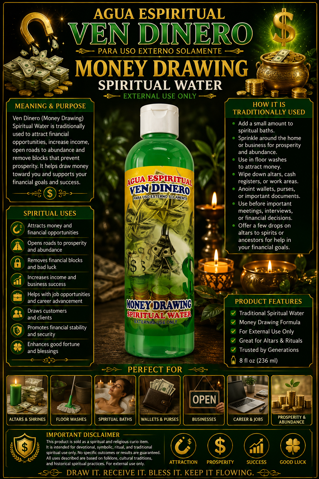 Ven Dinero (Money Drawing) Spiritual Water