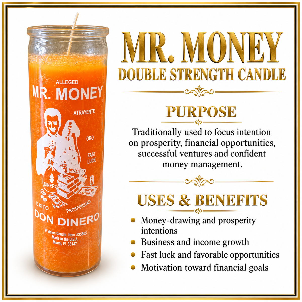 MR. MONEY DOUBLE-STRENGTH CANDLE