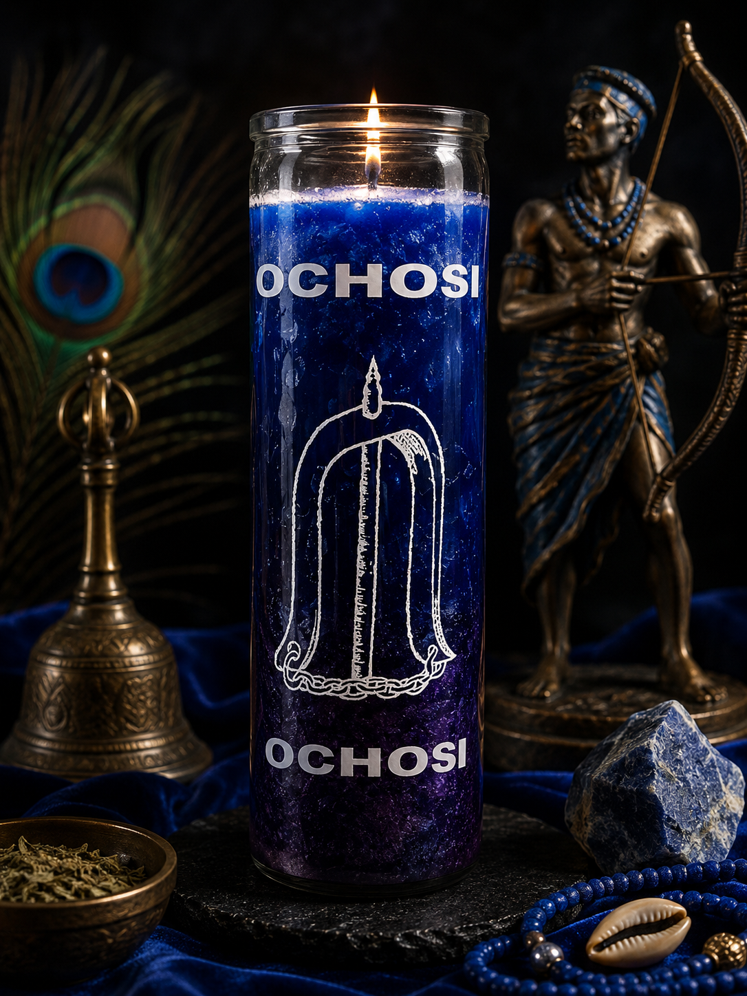 Ochosi Devotional Candle | Justice, Accuracy, Opportunity & Spiritual Guidance