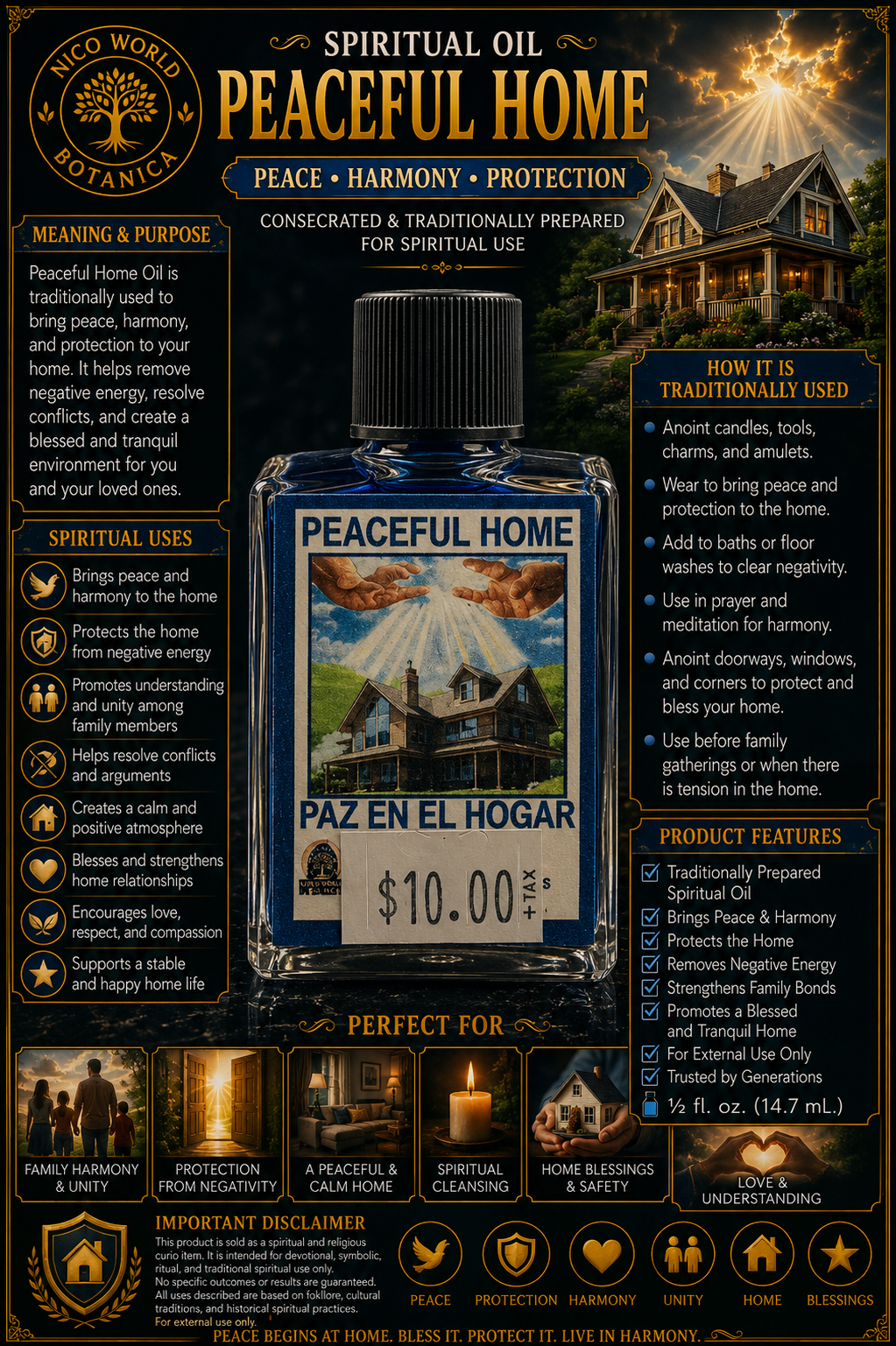 Peaceful Home Spiritual Oil