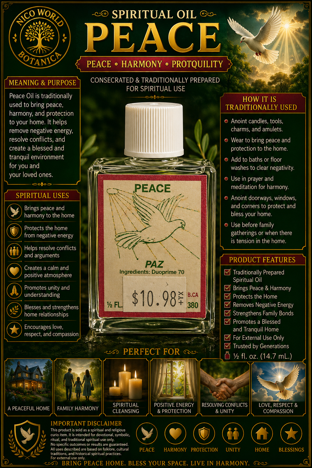 Peace of Mind Spiritual Oil