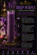 Deep Purple 7-Day Glass Candle