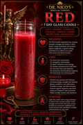 Red 7-Day Glass Candle
