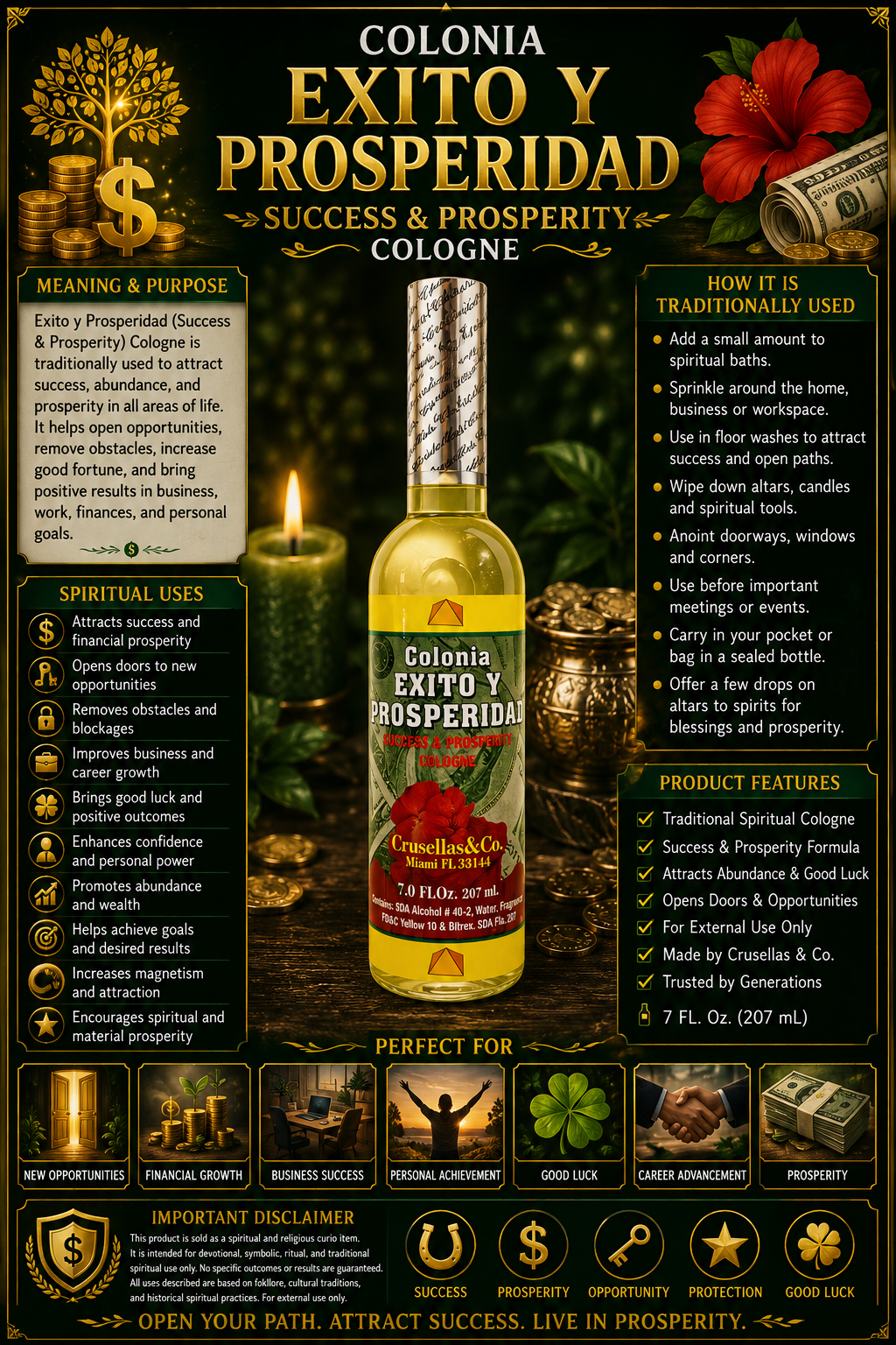 Éxito y Prosperidad (Success & Prosperity) Spiritual Cologne