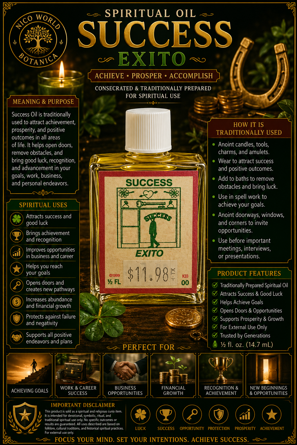 Success (Éxito) Spiritual Oil