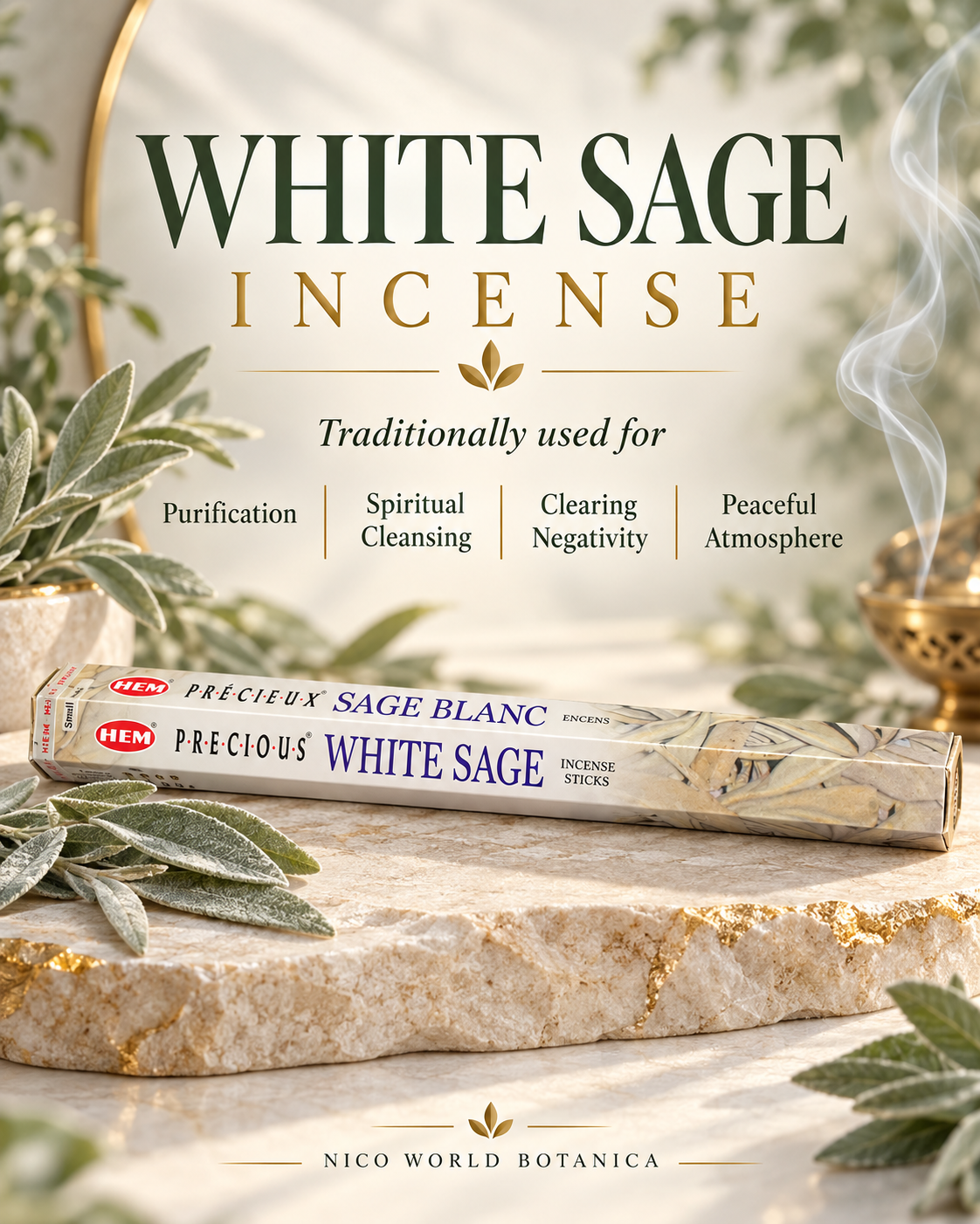 WHITE SAGE INCENSE STICKS