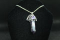 Amethyst Crystal & Heart Necklace