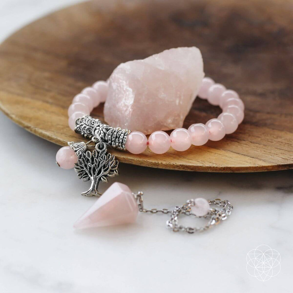 Rose Quartz Healing Crystal Set
