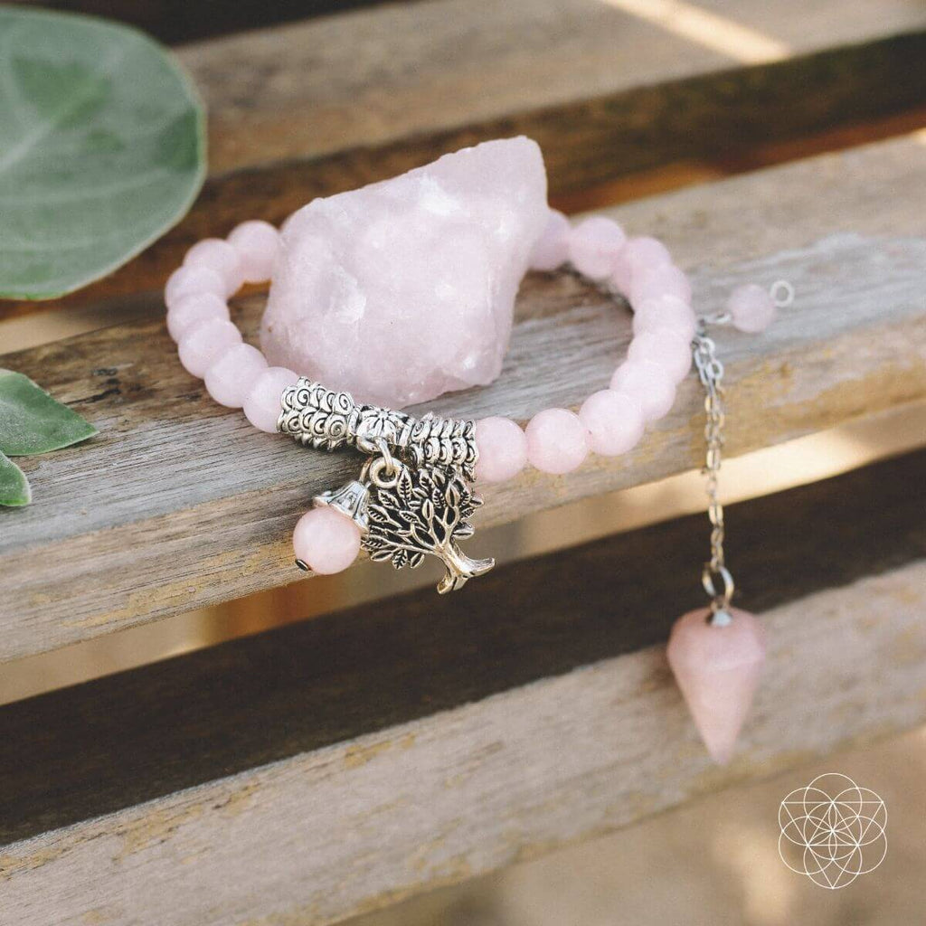 Rose Quartz Healing Crystal Set